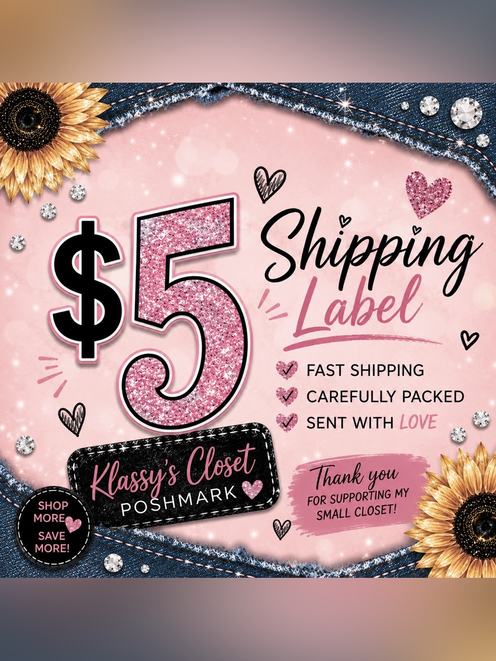 $5 Shipping Label